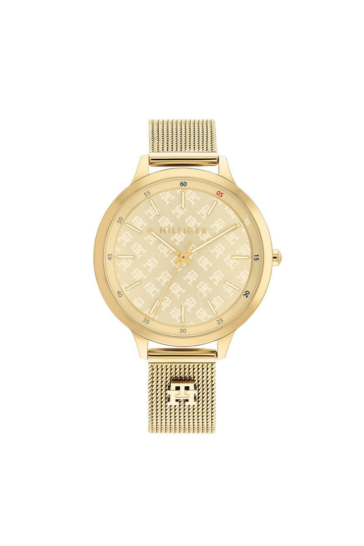 Iris Womens Stainless Steel Quartz Watch - Gold