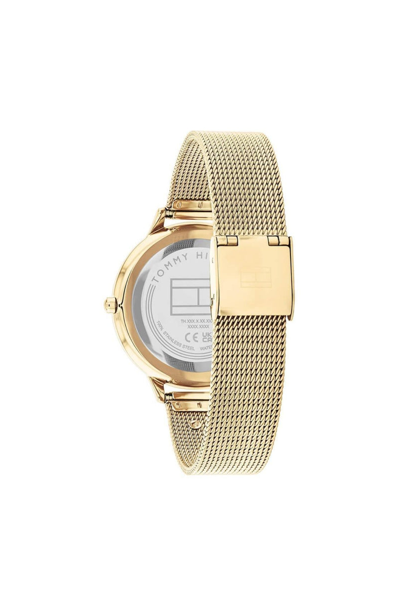 Iris Womens Stainless Steel Quartz Watch - Gold