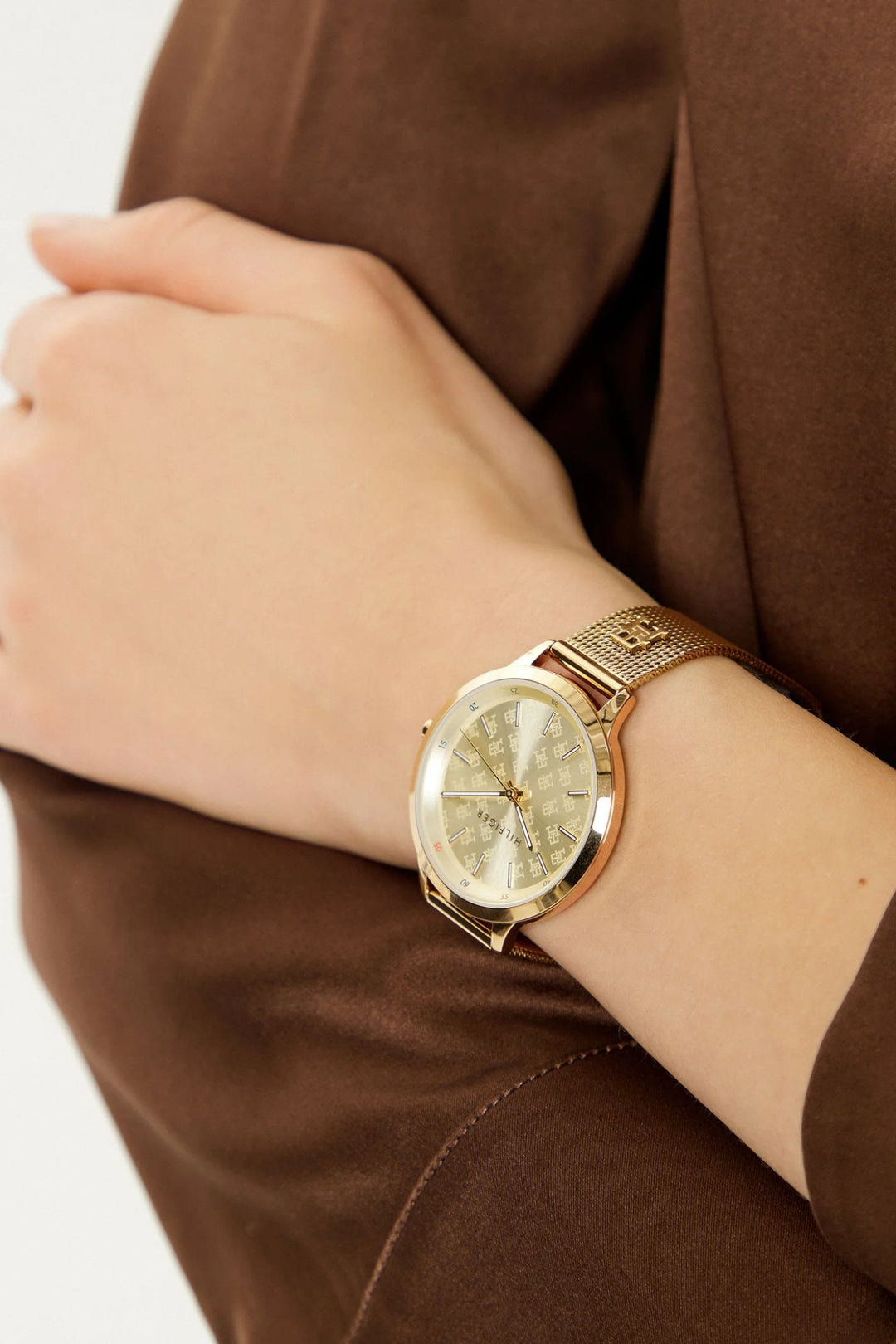Iris Womens Stainless Steel Quartz Watch - Gold