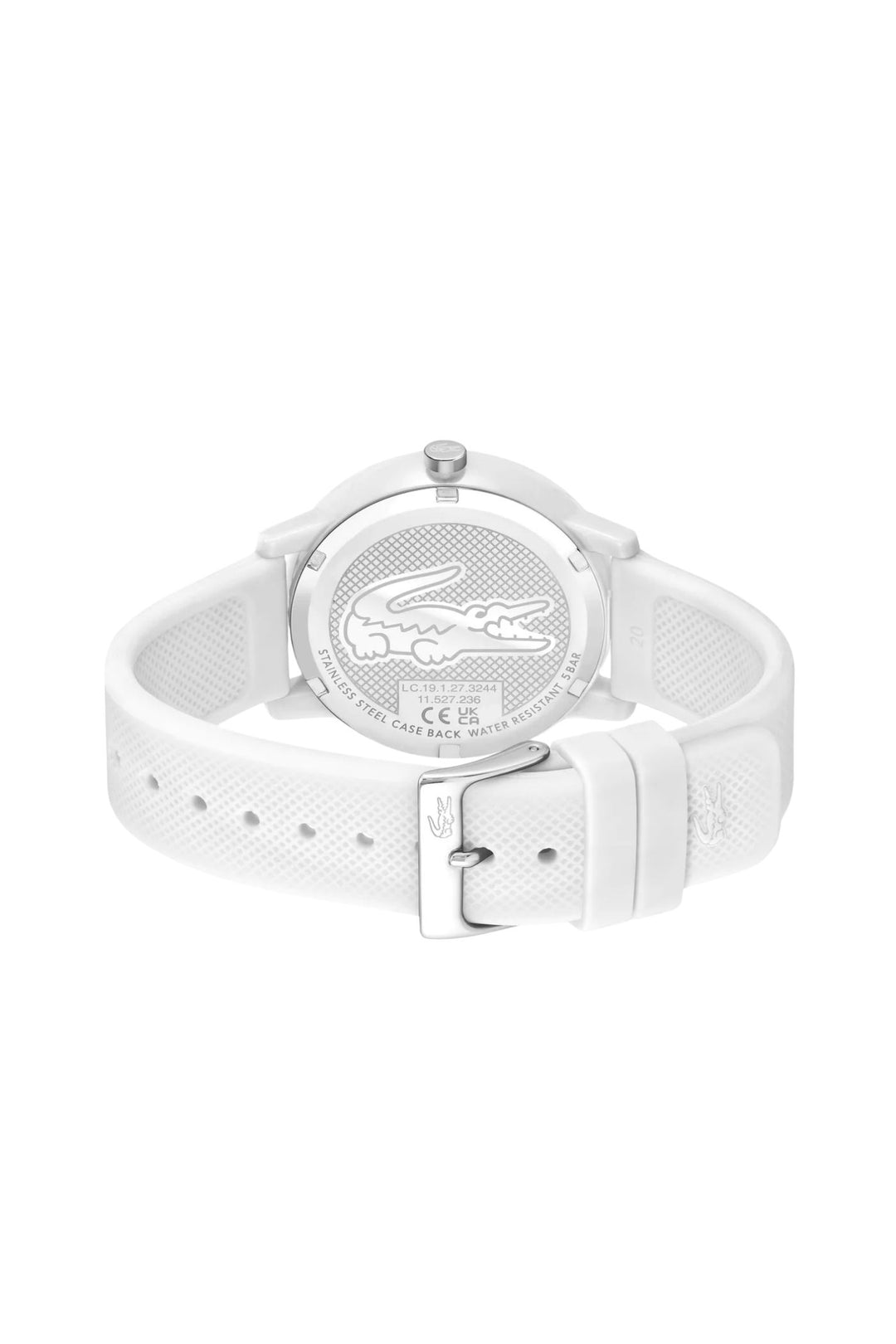 White Dial & Silicone Strap Watch