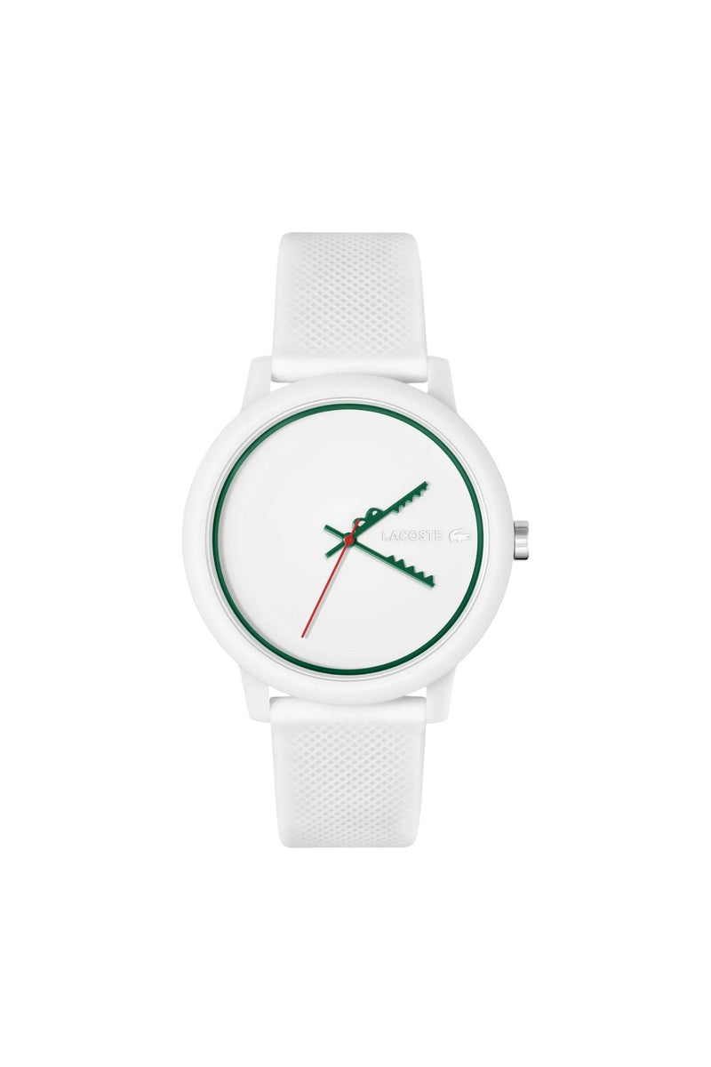 White Dial & Silicone Strap Watch