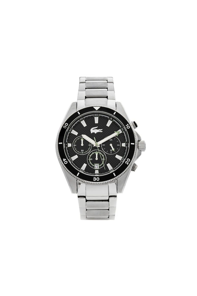 Mainsail 43mm Chrono Stainless Steel Case Black Dial Watch - Silver