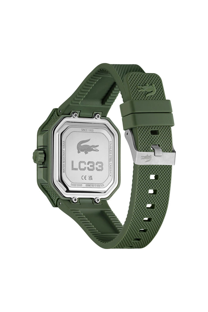 Lc33 Tr90 Case & Square Dial Watch - Army Green