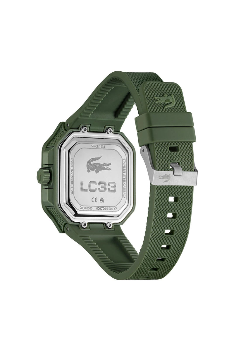 Lc33 Tr90 Case & Square Dial Watch - Army Green