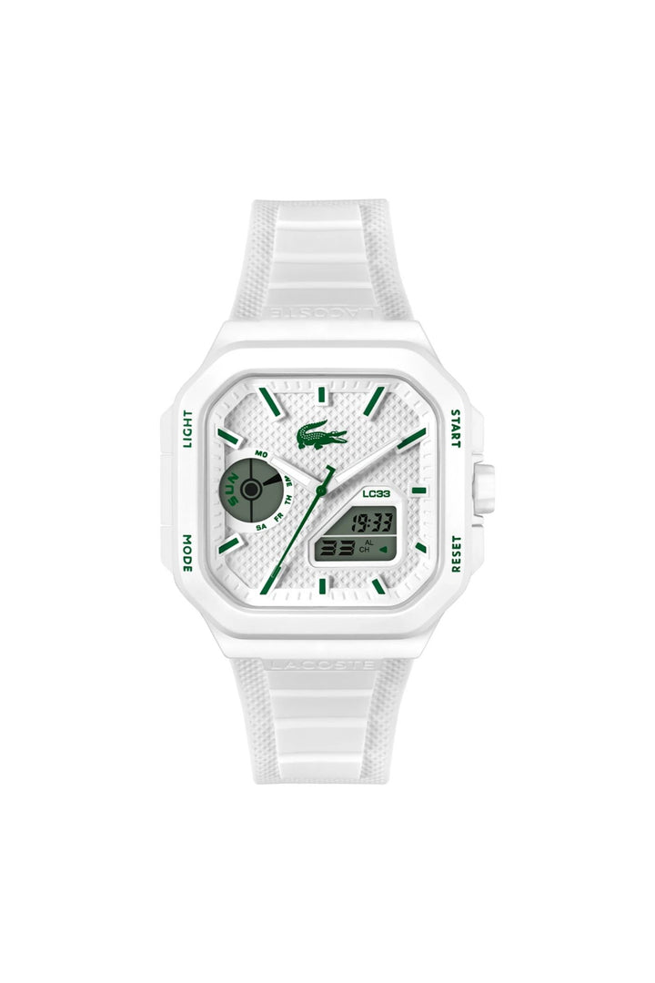 Lc33 Tr90 Case Square Dial Watch - White