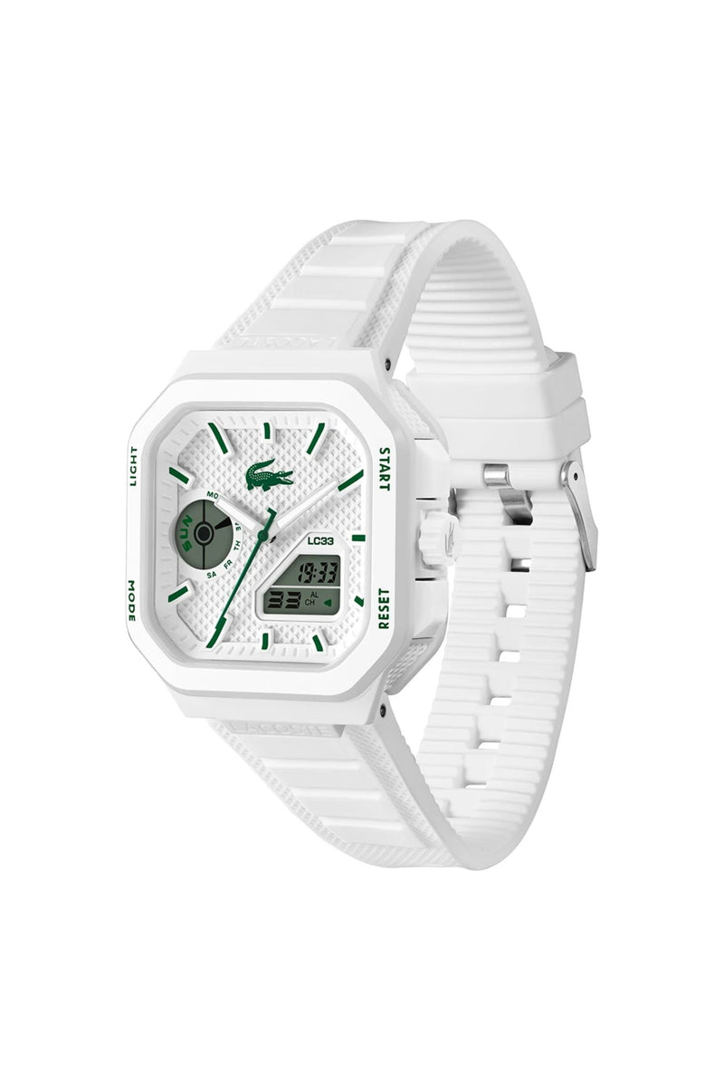 Lc33 Tr90 Case Square Dial Watch - White
