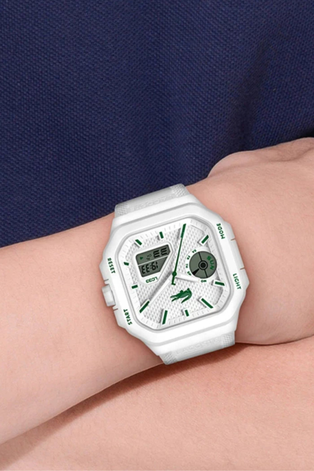 Lc33 Tr90 Case Square Dial Watch - White