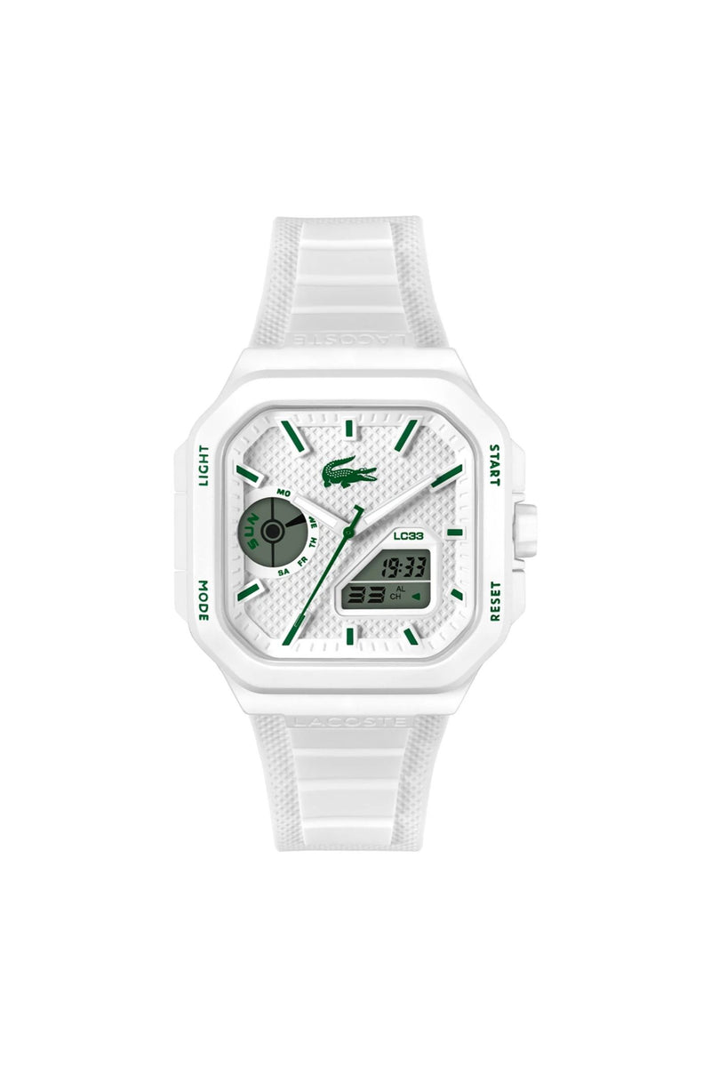 Lc33 Tr90 Case Square Dial Watch - White
