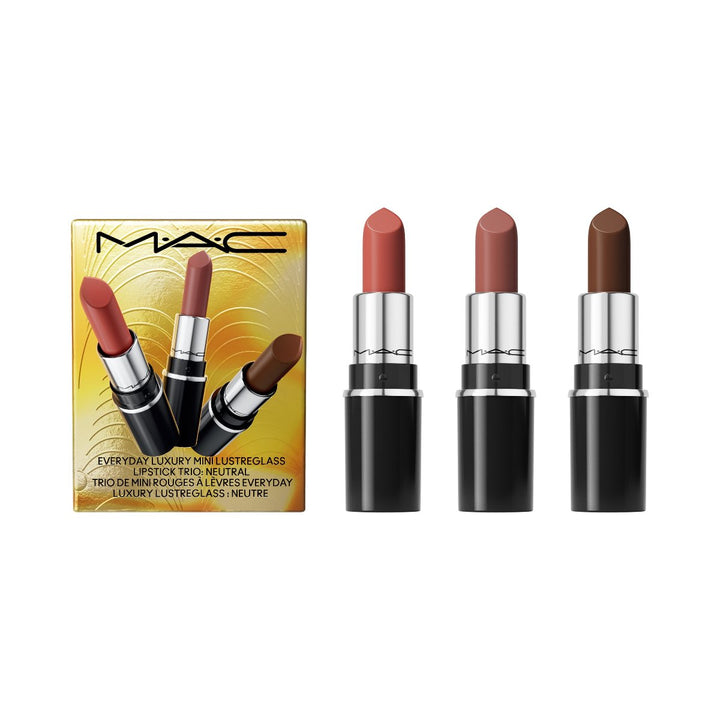 Everyday Luxury Mini Lustreglass Lipstick Trio - Neutrals