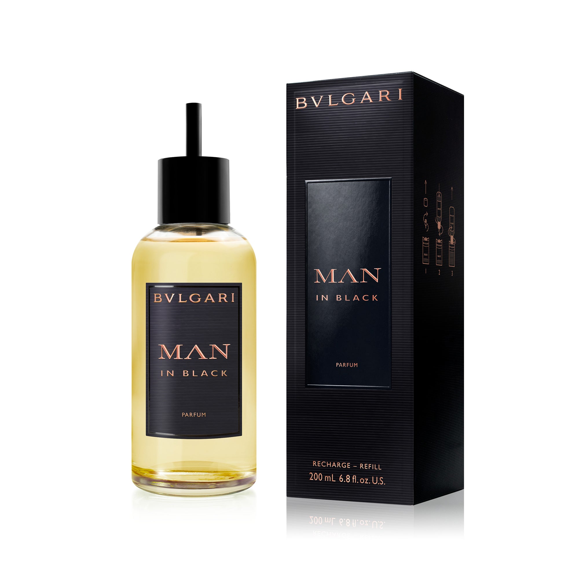 Mens Bvlgari Man In Black Parfum Refill – Edgars