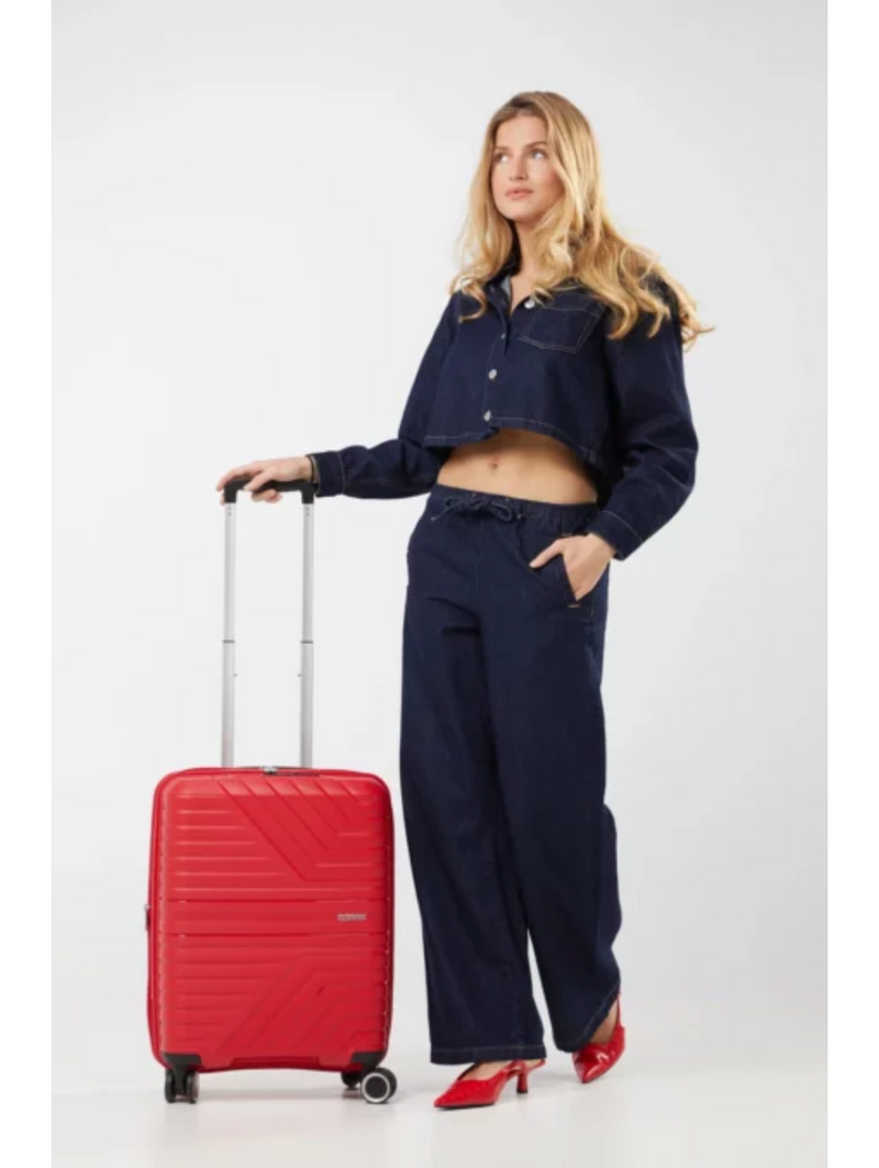 Flytwist Spinner TSA Expandable Suitcase - Red