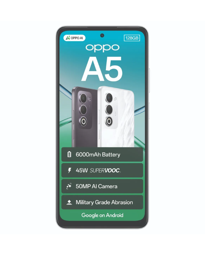 Oppo A5 4GB + 128GB 4G Cellphone - White