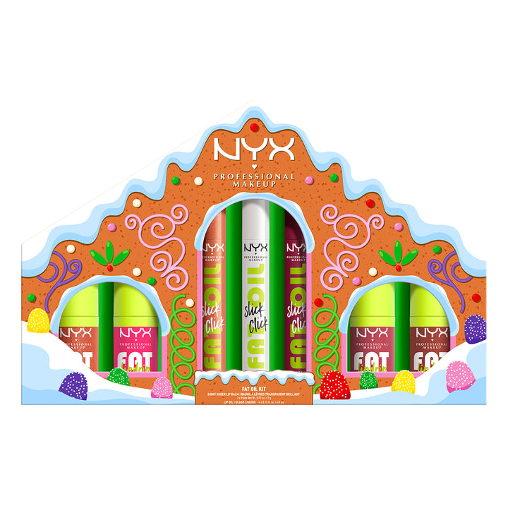 Holiday Fat Gingerbread House Lipgloss Set