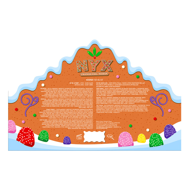 Holiday Fat Gingerbread House Lipgloss Set