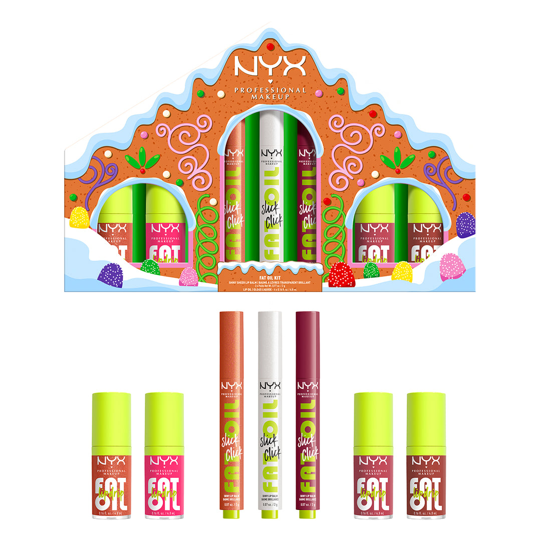 Holiday Fat Gingerbread House Lipgloss Set