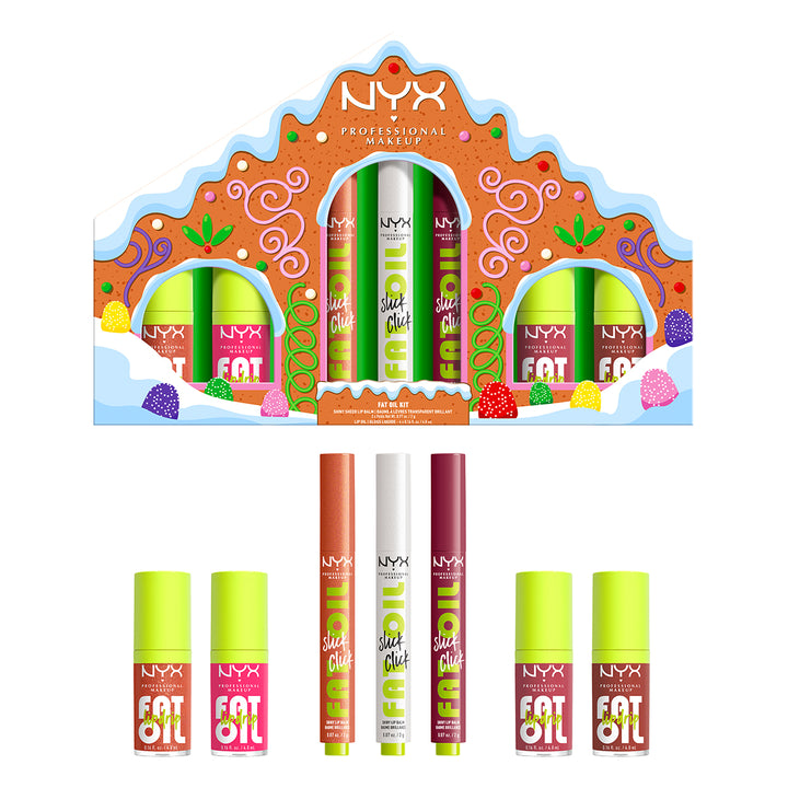 Holiday Fat Gingerbread House Lipgloss Set