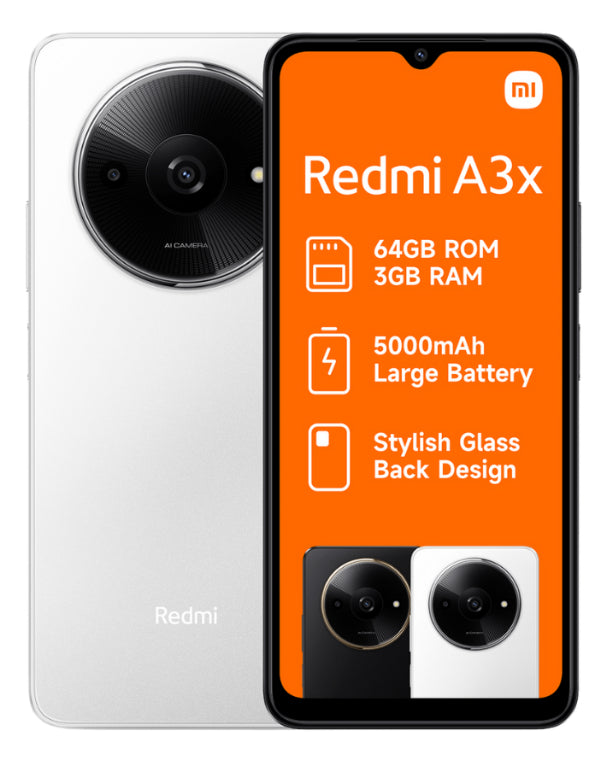Redmi A3X 64GB 4G Dual Sim White Cellphone