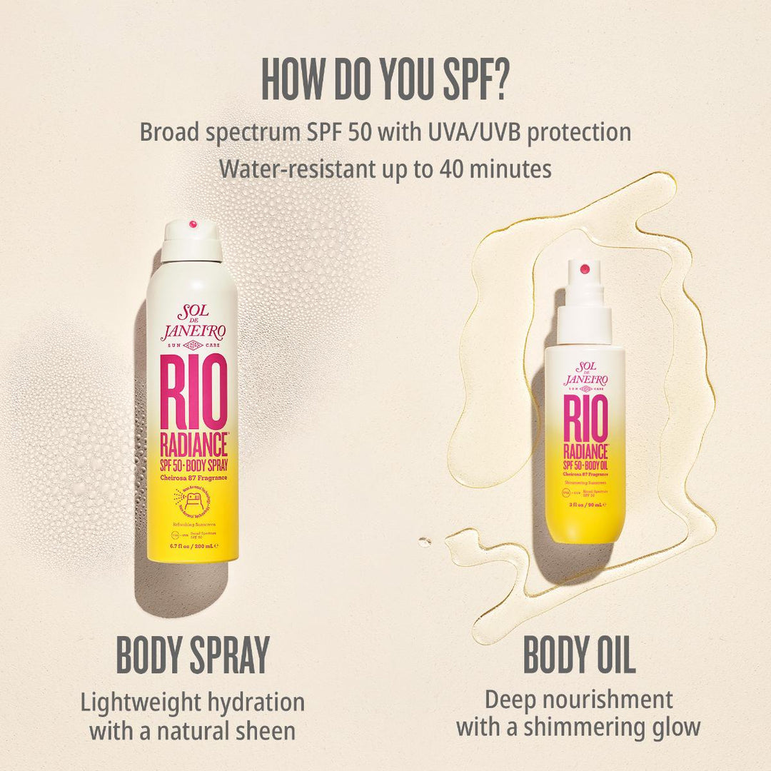 Rio Radiance SPF 50 Body Spray Travel Size