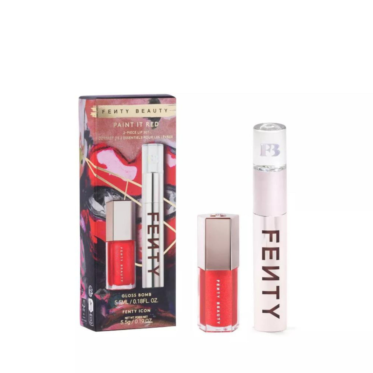 FENTY BEAUTY リップグロス 2色セット Fenty Paint It Red Lip Set – Edgars