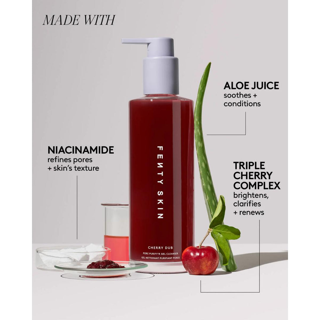 Cherry Dub Pore Purify'r Gel Cleanser with Niacinamide + Aloe Juice