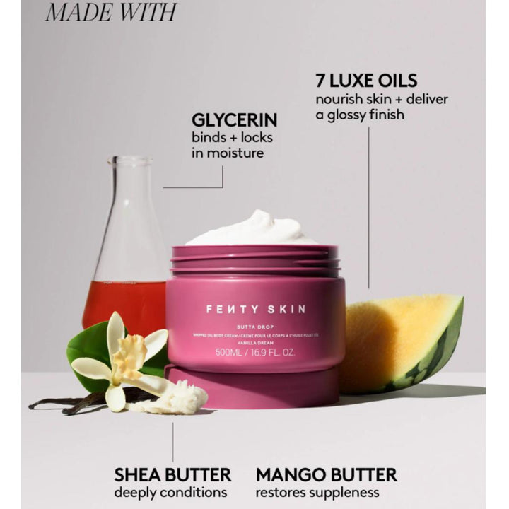 Jumbo Butta Drop Whipped Oil Body Cream with Tropical Oils + Shea Butter