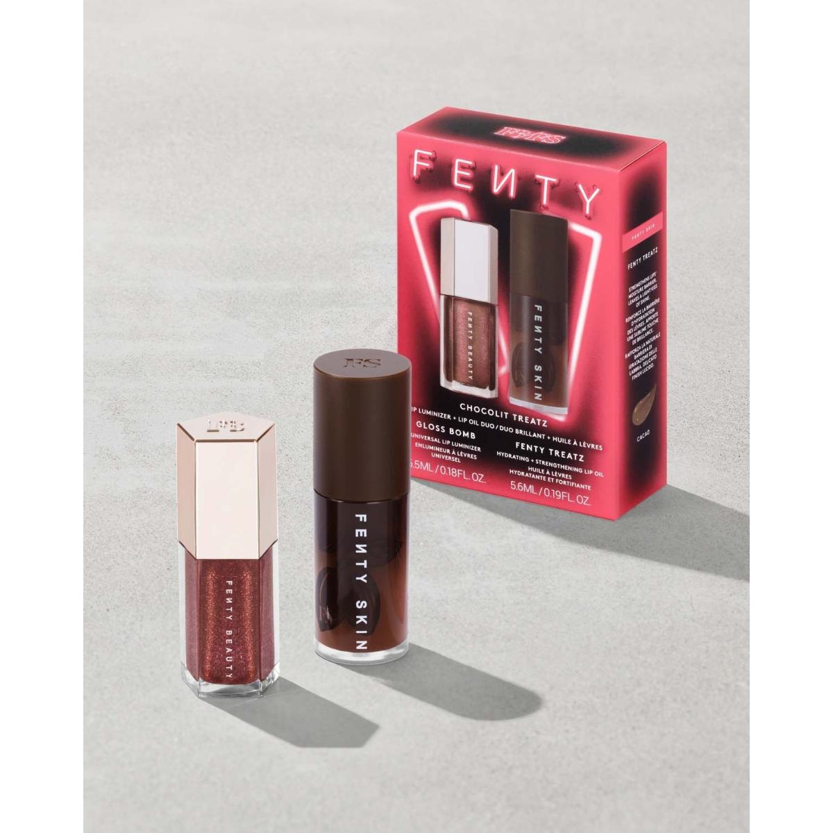 フェンティビューティー Beauty 楽天市場】Fenty リップグロス TREATZ CHOCOLIT FENTY minion様 Gloss Universal Bomb リップグロス