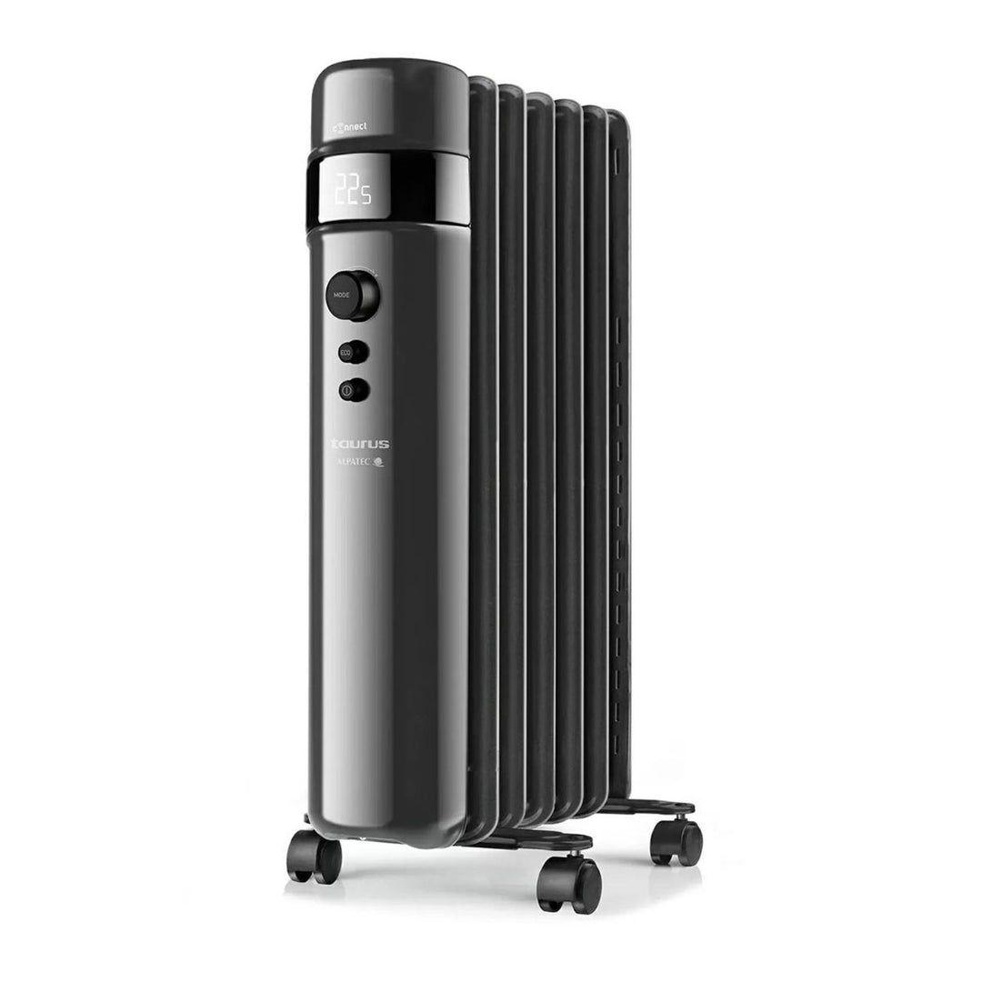 Taurus 7 Fin Oil Filled Steel Wifi Enabled Heater - Black