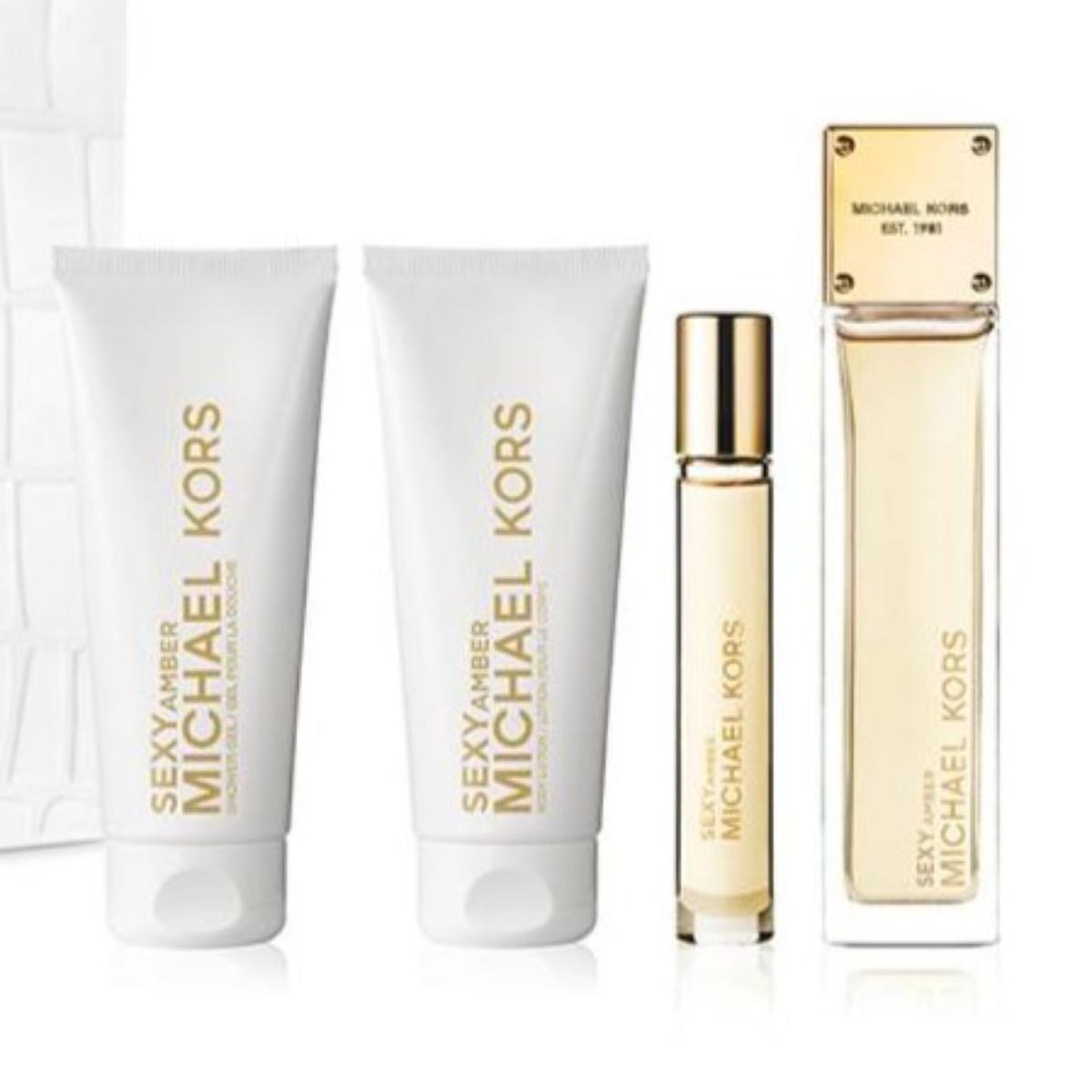 モックス・アンバー　英　4枚セット　Mox Amber Ladies Sexy Amber Eau de Parfum Gift Set – Edgars