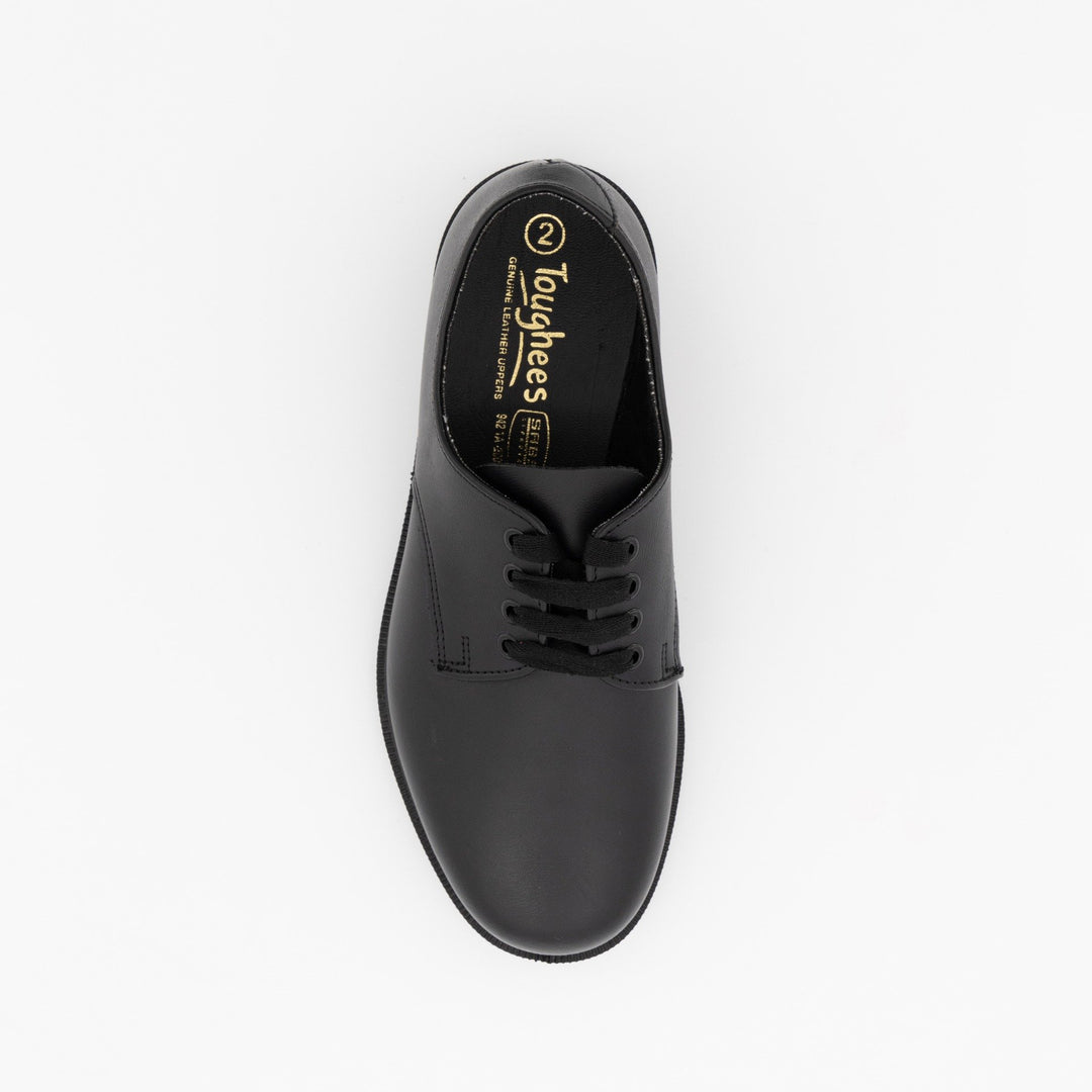 Boys Boys Plain (E Y) Lace-Up Injection Leather School Shoe