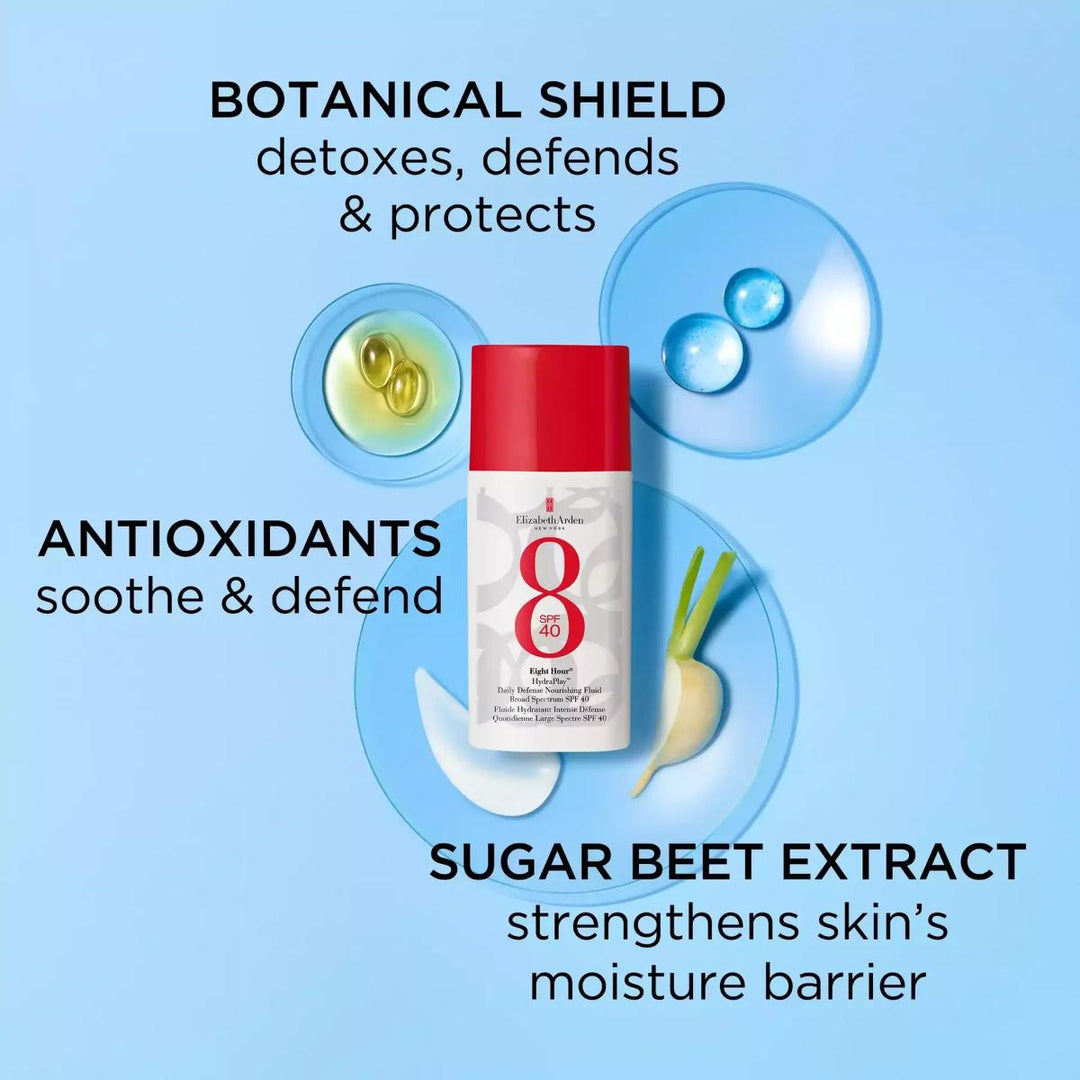 Eight Hour® HydraPlay™ Daily Defense Nourishing Fluid Broad Spectrum SPF40