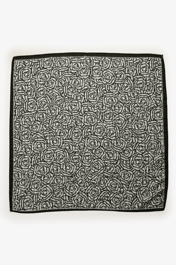 Rose Weave Neckerchief - Black