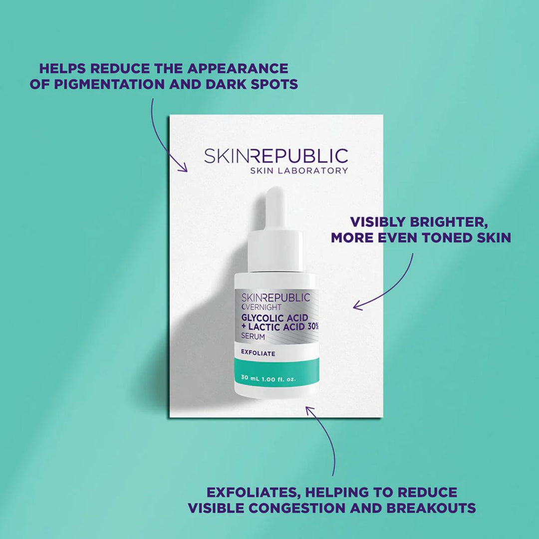 Glycolic Acid + Lactic Acid 30% Serum - 30ML