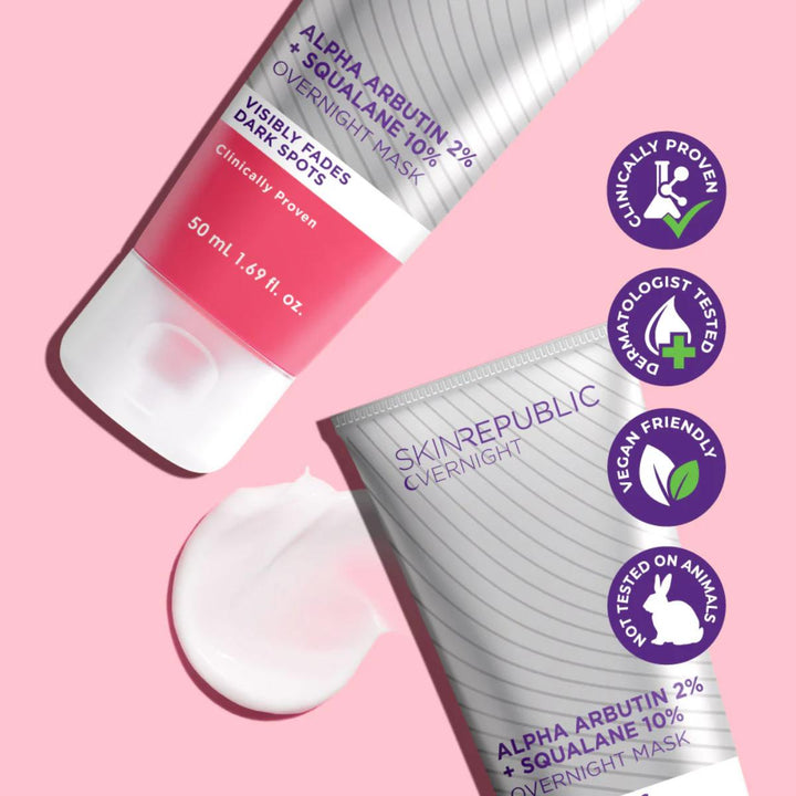 Alpha Arbutin 2% + Squalane 10% Overnight Mask