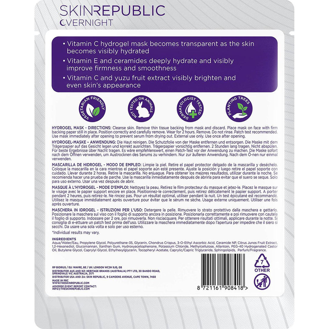 Skin Republic Vitamin C Overnight Hydrogel Mask