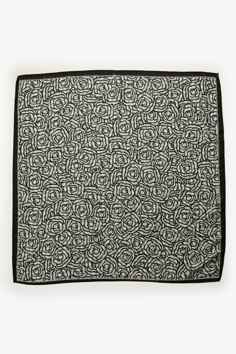 Rose Weave Neckerchief - Black