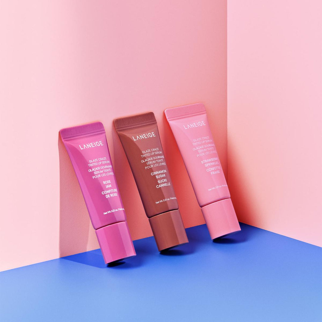 Glassy Lip Minis 3 Pc. Glaze Craze Tinted Peptide Lip Serum Gift Set