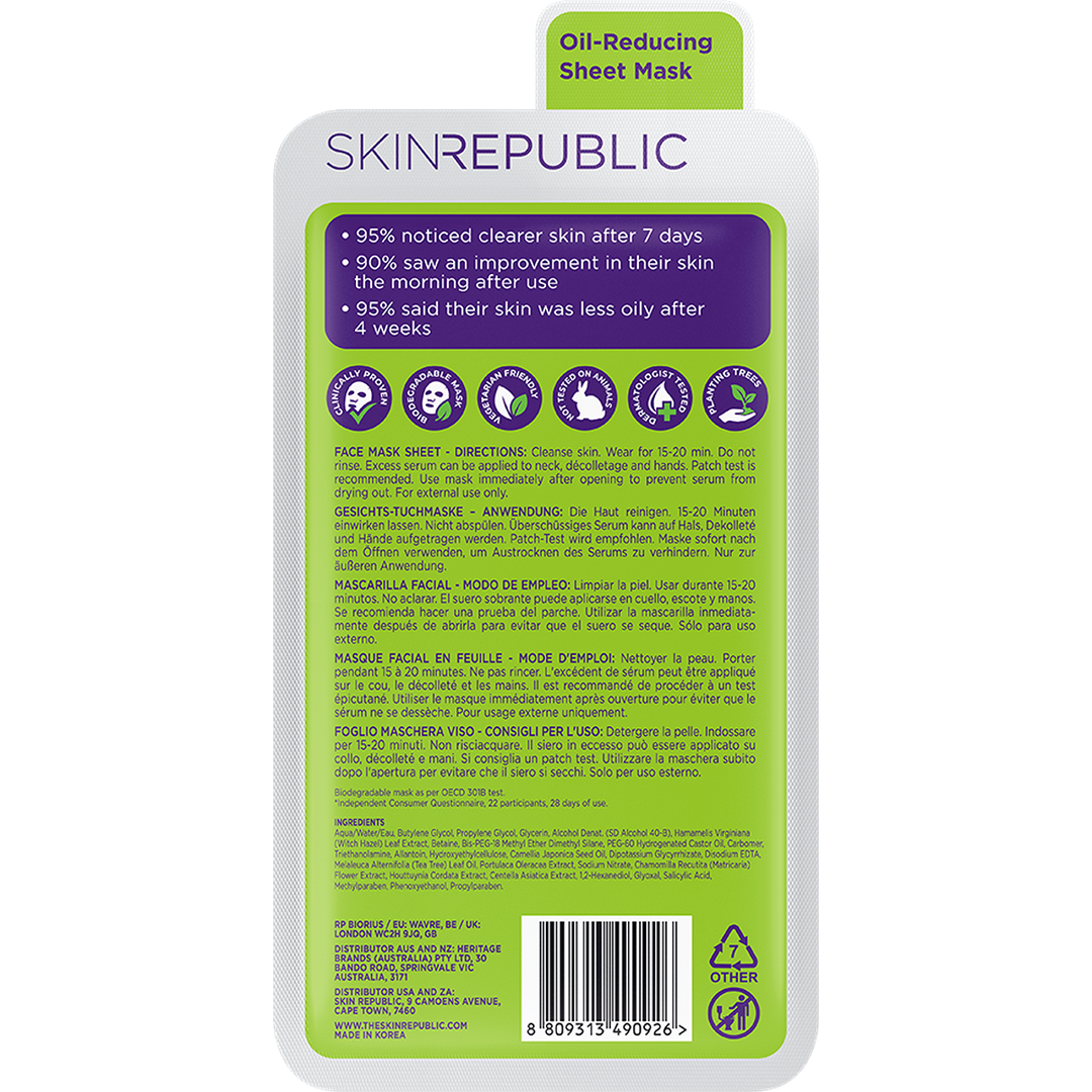 Skin Republic Spots + Blemish Face Mask