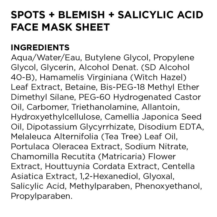 Spots + Blemish Face Mask