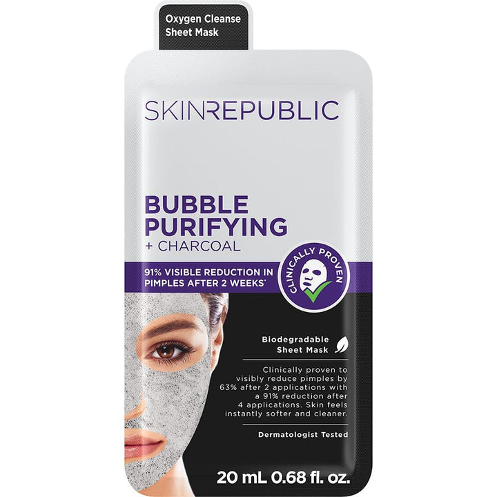 Bubble Purifying + Charcoal Face Mask