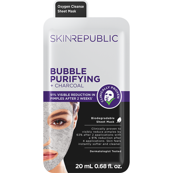 Skin Republic Bubble Purifying + Charcoal Face Mask