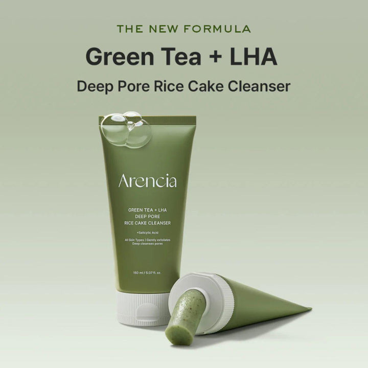 Arencia Green Tea + Lha Deep Pore Rice Cake Cleans