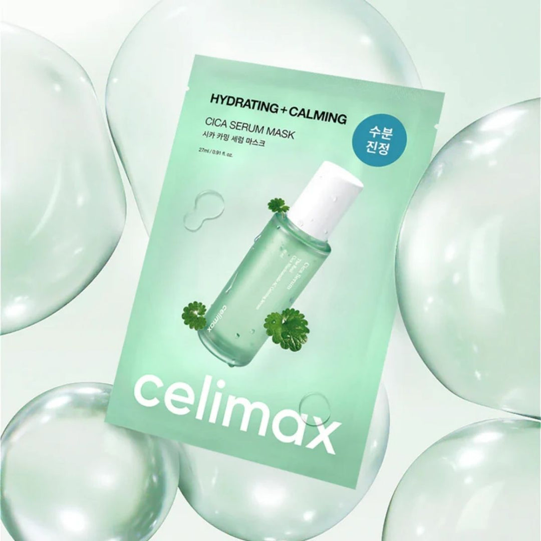 Celimax The Real Cica Calming Ampoule Mask - 10 Pack