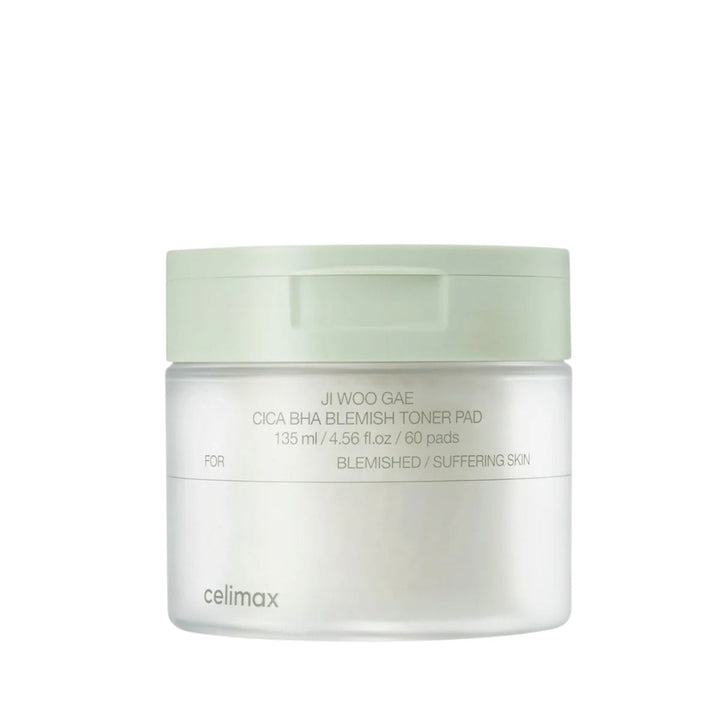 Ji Woo Gae Cica Bha 60 Pcs Blemish Toner Pads