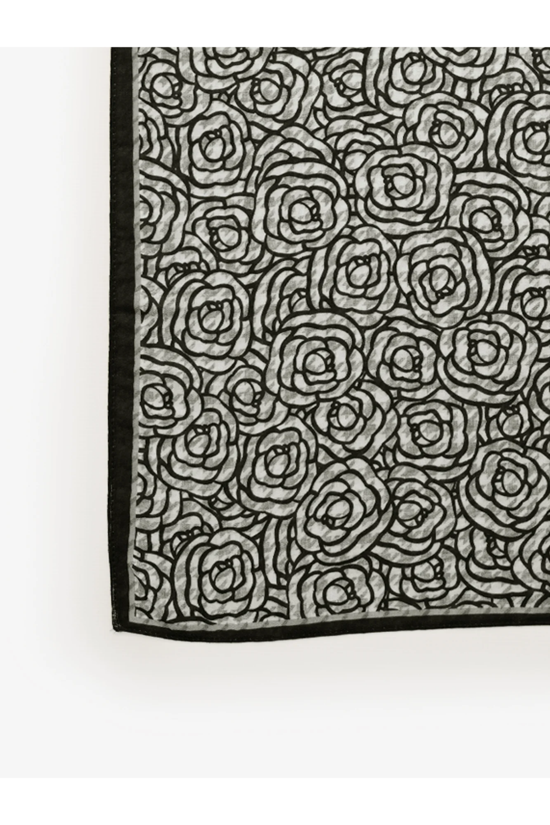 Rose Weave Neckerchief - Black