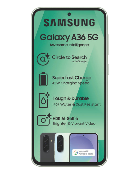 Galaxy A36 5G 128GB Light Green Cellphone