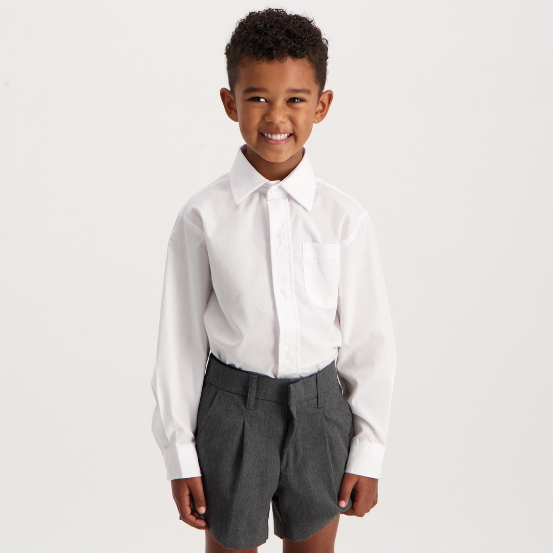 Boys Long Sleeve Regular Shirt - White