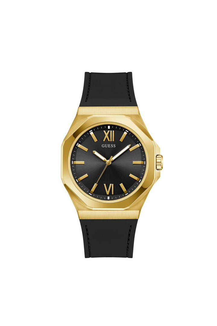 Black & Gold Tone Analogue Watch