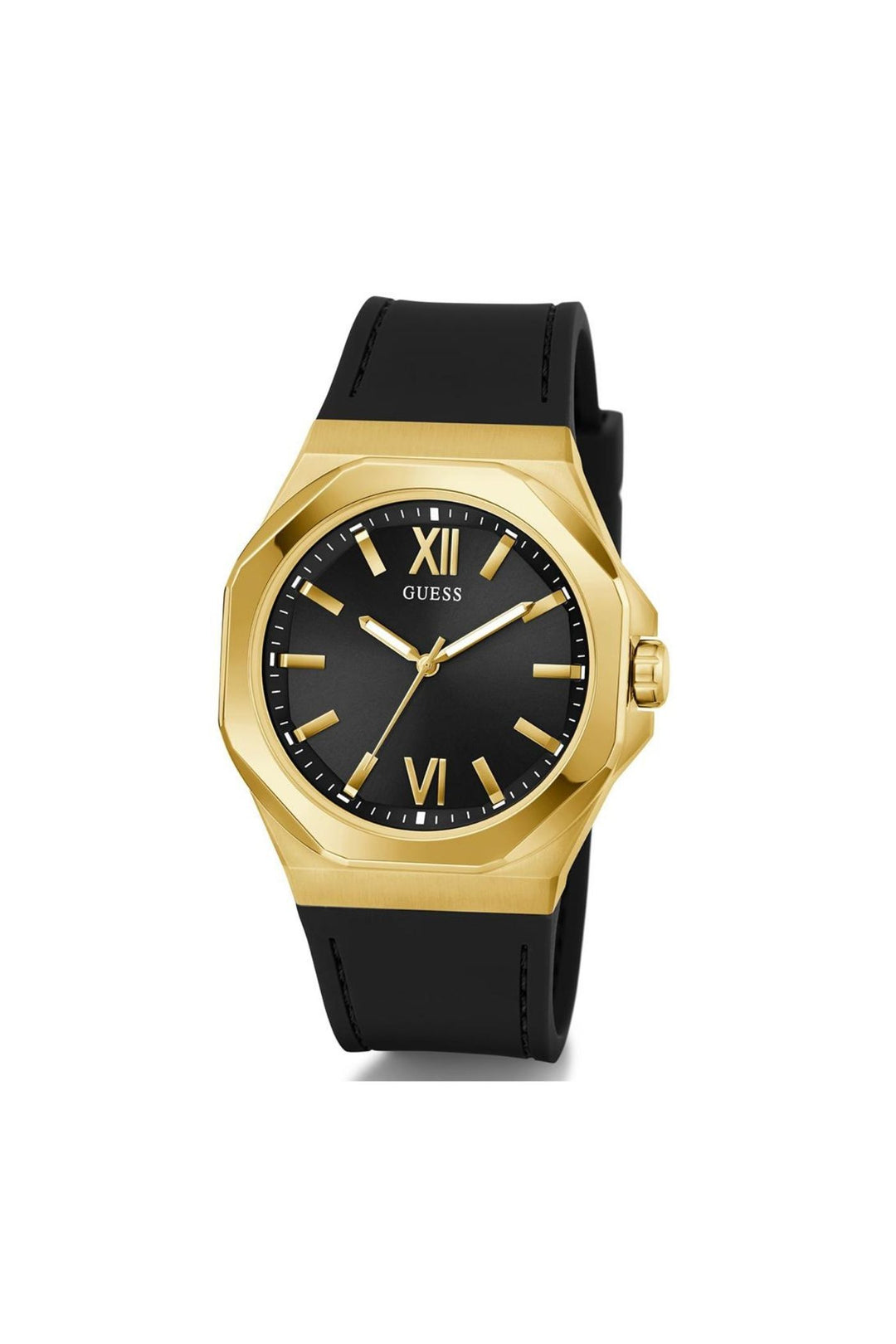 Black & Gold Tone Analogue Watch