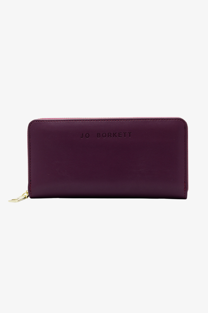Meryl Smooth Zip Around Purse - Plum