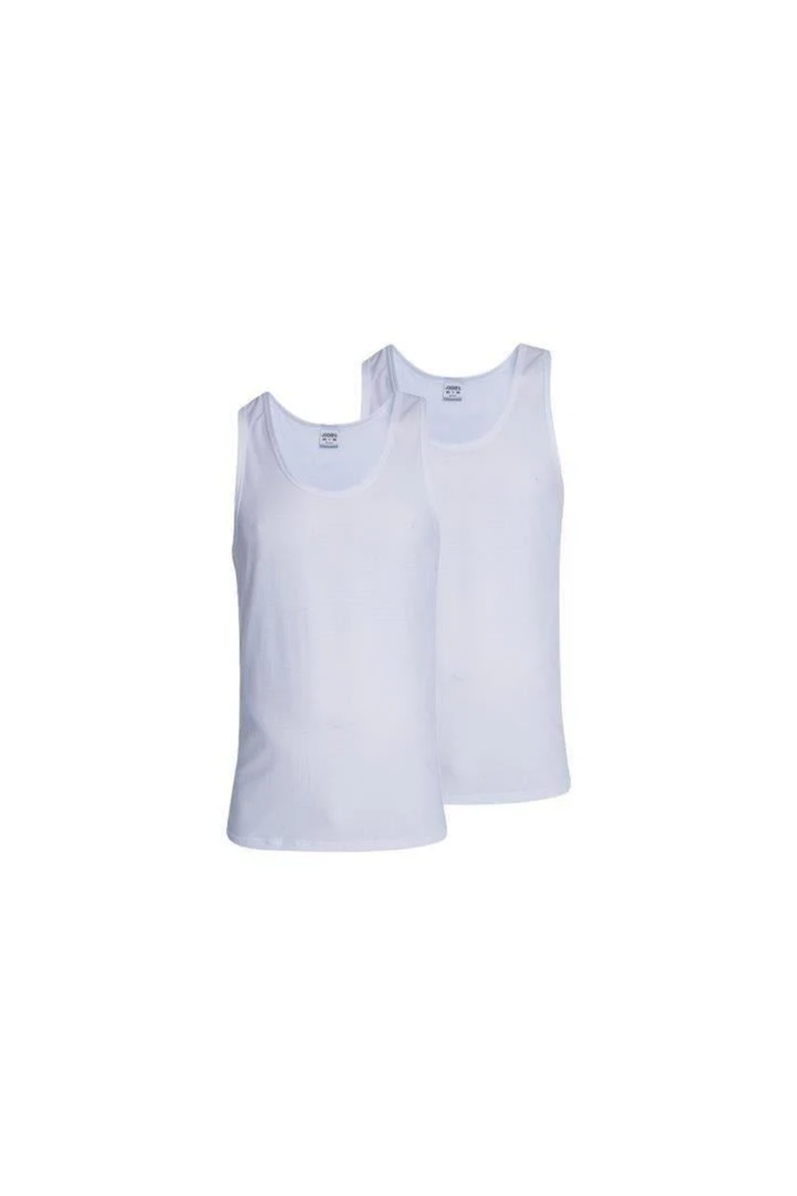 Men's Jockey 2 Pack Cell Vest White